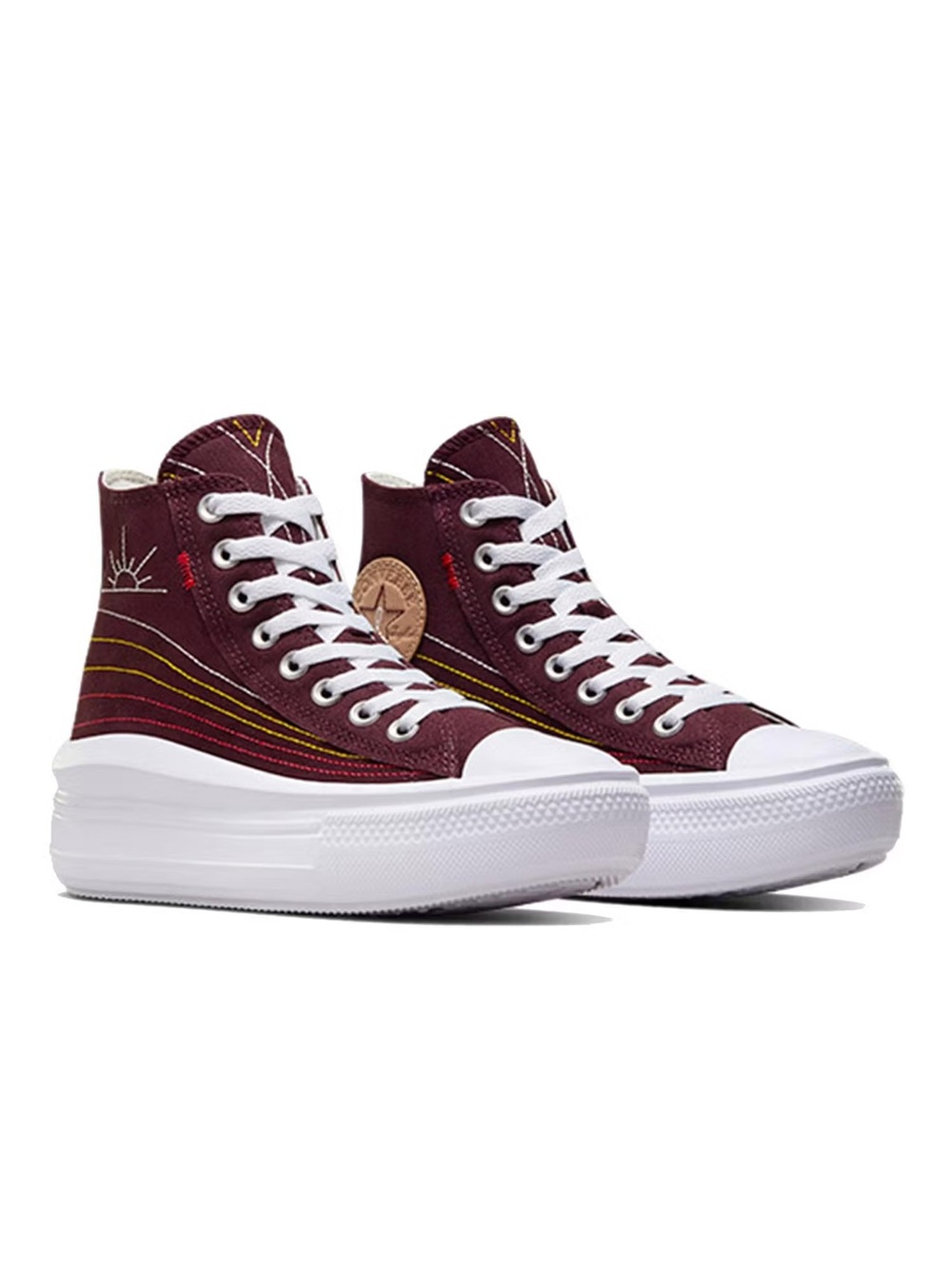 Converse Chuck Taylor All Star Platform Western Stitch high-tops. New with box